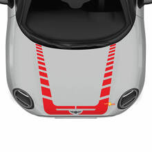 Hood Racing Stripes Decal Sticker for Mini Cooper
 3