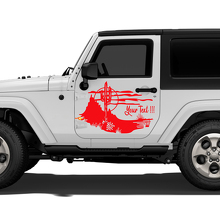 Cactus Landscape Door Vinyl Sticker Decal for Jeep Wrangler Rubicon Sahara_3