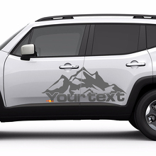 Mountains Style Lettering Door Side Vinyl  Decal Sticker for Jeep Renegade_2