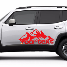Mountains Style Lettering Door Side Vinyl  Decal Sticker for Jeep Renegade_3
