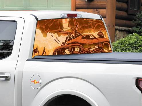 Mad Max Fury Road Art Comics Rear Window Decal Sticker Pick-up Truck SUV Car any size