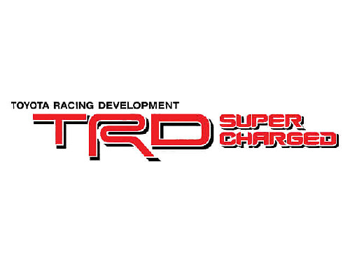 TRD Supercharged Side Vinyl Decals Kit for Toyota Cars