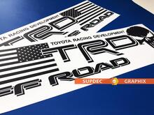 Pair of TRD USA Punisher Bed Side OFF ROAD EDITION Sticker Decal - Vinyl Sticker Decal Outdoor vinyl
 2