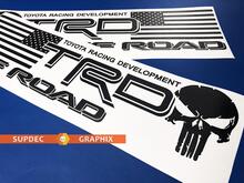 Pair of TRD USA Punisher Bed Side OFF ROAD EDITION Sticker Decal - Vinyl Sticker Decal Outdoor vinyl
 3