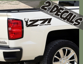 2 - Z71 Offroad Decals Deer Hunting for Chevrolet Silverado