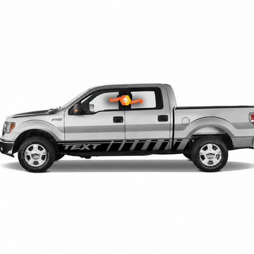Custom Text Lettering Bed Side Rocker Panel Stripe Vinyl Graphic for Musclecar truck power truck 2010-2020