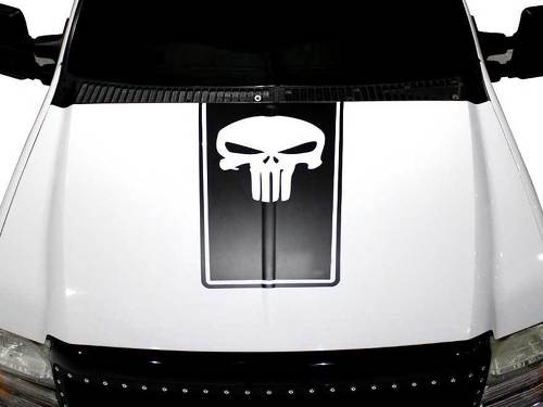 Ford Truck F-250 Punisher Hood Stripe Graphic decals stickers fits models 1999-2006