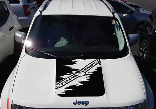 Jeep Renegade Cherokee Trailhawk TrailHawk Splash Graphic Vinyl Decal Hood