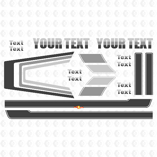 Vintage Style Stripes Bonnet and Side Vinyl Decals Stickers For Jeep Renegade CJ5 CJ7