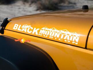 Jeep Black Mountain Rubicon hood side Graphic decals stickers fits all models