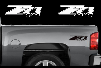2- Chevy Z71 4x4 2007 - 2013 Decals Silverado GMC Sierra Truck Vinyl Sticker Set