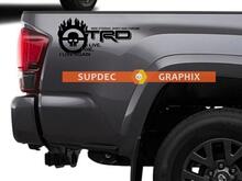 Toyota Racing Development TRD Mad MAX edition 4X4 bed side Graphic decals stickers 2 2