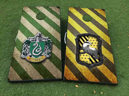 Wizard House Inspired Cornhole Board Vinyl Decal Wrap Set