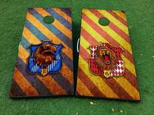 Wizard House Inspired Cornhole Board Vinyl Decal Wrap Set_2