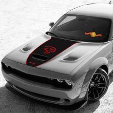 Hellcat Style Hood Vinyl Decal Graphic for Dodge Challenger_2