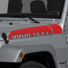 Lettering Stripe Hood Vinyl Decal Sticker for Jeep Wrangler JK Unlimited _3