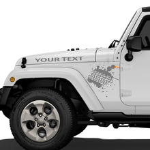 Mud Tire Tracks Jeep Vinyl Decal Hood  Rubicon Renegade Sticker Car Truck Vehicle kit 2