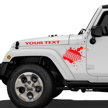 Mud Tire Tracks Jeep Vinyl Decal Hood  Rubicon Renegade Sticker Car Truck Vehicle kit 3