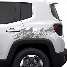 Jeep Renegade Distressed Tire Splash Graphic Hood Window Sticker Decal Vehicle Vinyl
 2