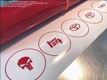 TRD TEQ Skull Logo Wheel Center Cap Vinyl Decals Set for Toyota cars _2