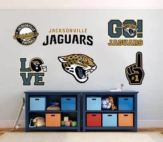 The Jacksonville Jaguars  American professional football team National Football League (NFL) fan wall vehicle notebook etc decals stickers