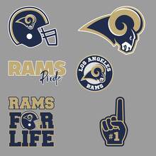 The Los Angeles Rams NFL Fan Vinyl Decal Stickers For Car & Wall 2