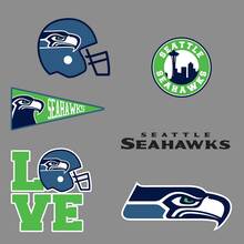 The Seattle Seahawks professional American football team National Football League (NFL) fan wall vehicle notebook etc decals stickers 2