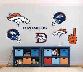 Denver Broncos professional American football team National Football League (NFL) fan wall vehicle notebook etc decals stickers