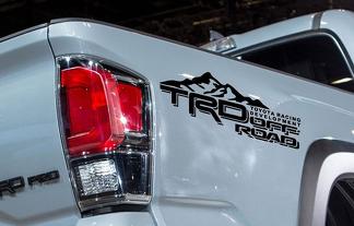 2 TRD Toyota Tacoma Tundra Decals Vinyl Sticker off road graphics 4x4 1