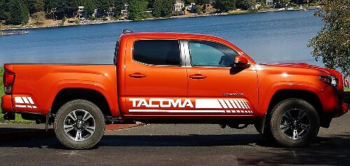 Tacoma Racing Stripes Side Vinyl Decal Sticker for Toyota Tacoma_1