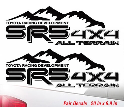 SR5 4x4 Mountain Side Vinyl Decal for Toyota Tacoma Tundra 