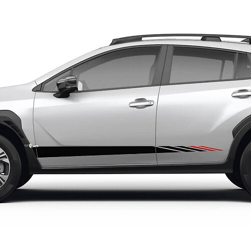 Strobe Door Side Stripes Vinyl Decal Kit for Subaru Crosstrek