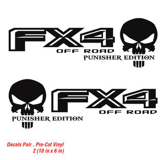 Ford F 150 FX4 Off Road Truck f150 Punisher Decals Vinyl Decal 2015 2016 2017
