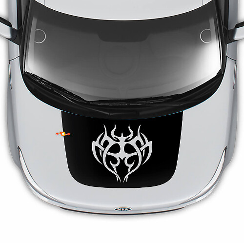 Hood Tribal Decal Wrap Vinyl Decals Stickers for Kia Soul
