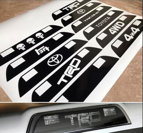 Toyota Tacoma 3rd Brake Light Vinyl Decal 2016+ 