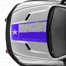 Distressed Texas Flag Hood Vinyl Decal for Dodge Ram 2015–2017_2