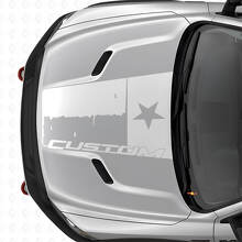 Distressed Custom Texas Flag Hood Vinyl Decal for Dodge Ram 2015-2017_5