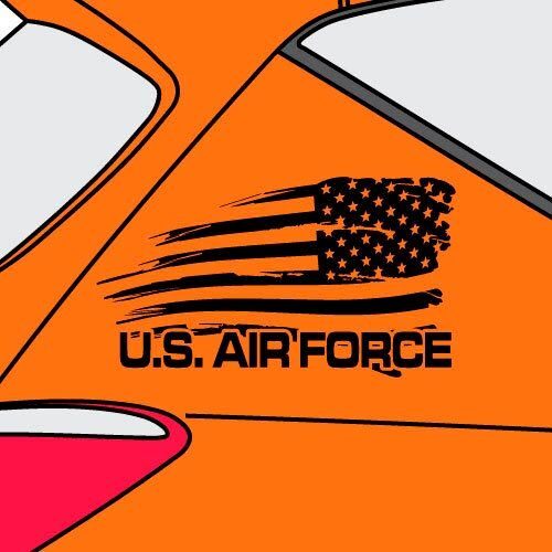 USA Flag U.S. Air Force Universal Vinyl Decal Sticker