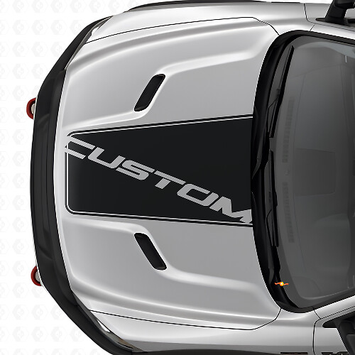 Blackout Center Hood Vinyl Decal for Dodge Ram Truck