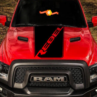 Dodge Ram Rebel Hood Logo Truck Vinyl Decal Graphic