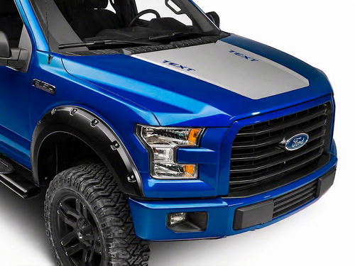TEXT Blackout Panel Hood Vinyl Decal Sticker for Ford F-150 2015-2017
