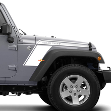 Bend Strip Bonnet Wing Vinyl Graphics Kit for Jeep Wrangler 2