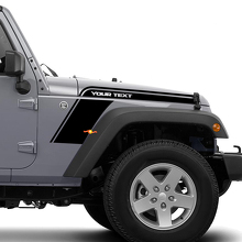 Bend Strip Bonnet Wing Vinyl Graphics Kit for Jeep Wrangler 3