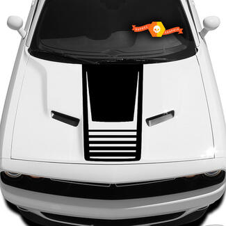 2008-2017 Dodge Challenger Cuda Strobe Hood Kit