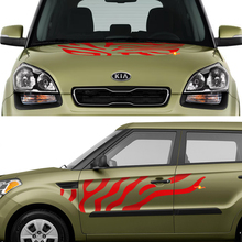 Side Doors Accents Decals Stickers fit to Kia Soul 3
 2