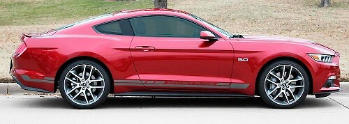 2015-2017 Ford Mustang Haste Rocker Stripe Vinyl Graphic Kit