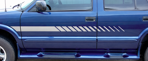 Strobe Rocker Stripes Vinyl Decal Sticker