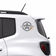 Military Star Rear Side Graphic Vinyl Decal Stickers for Jeep Renegade 2
