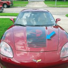 Chevy Corvette C4 C5 C6 C ZO6 ZR1 Hood Sticker Decal Stripes for Year Model 2013 & older
 3