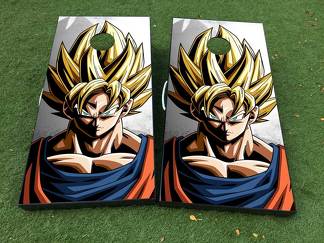 Dragon Ball 2 Cornhole Board Game Decal VINYL WRAPS with LAMINATED